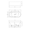 Акриловая ванна Vincea 170x80 VBT-402-1700L левосторонняя
