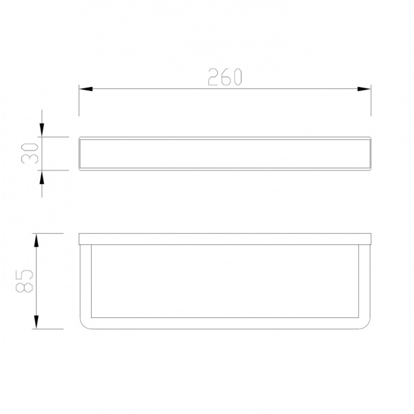 Полотенцедержатель Abber Westen AA1753B черный матовый
