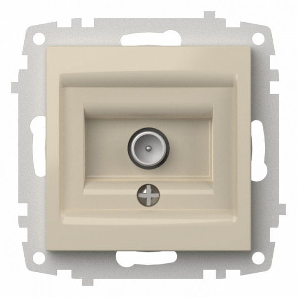 ТВ-розетка проходная без рамки Elbi Eleсtriс Zena Vega 609-010300-272