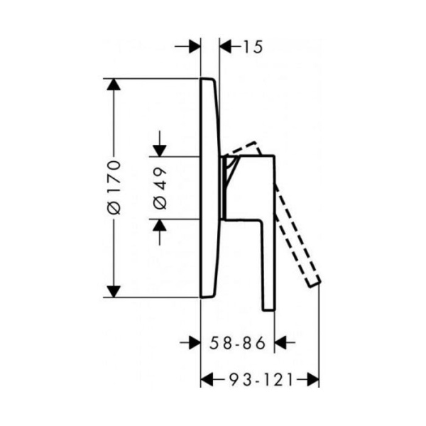 Смеситель для душа Axor Starck 10614000