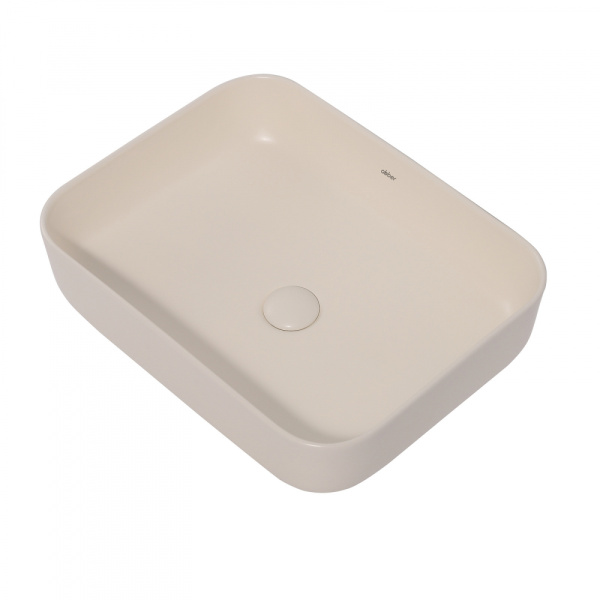 Раковина накладная Abber Rechteck 50 AC2202MBE светло-бежевая матовая