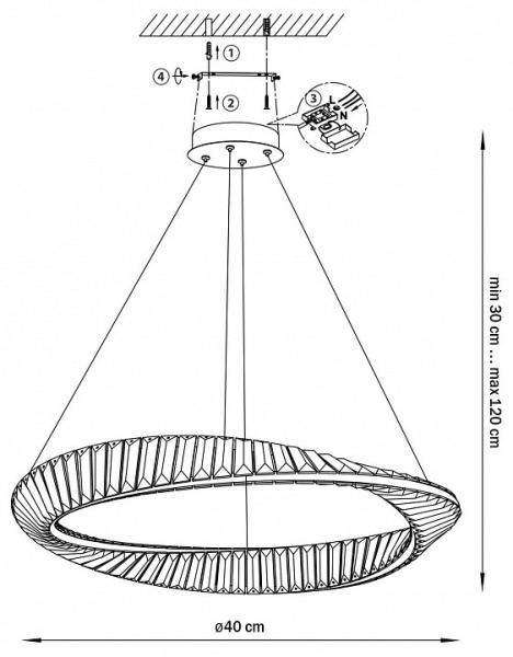Подвесной светильник Lightstar Vidare 699043