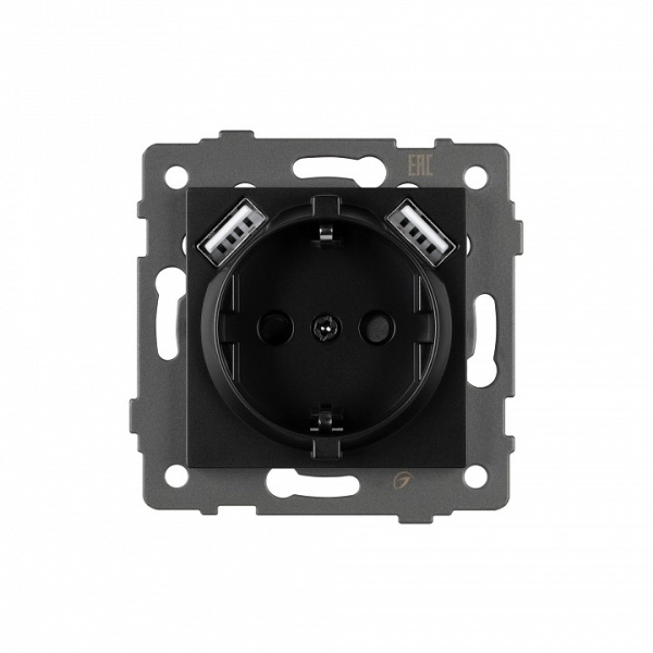 Розетка с заземлением и 2хUSB type A, без рамки Arlight SCT 049819