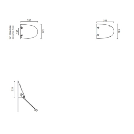 Крышка для писсуара Catalano Comfort 0951600001