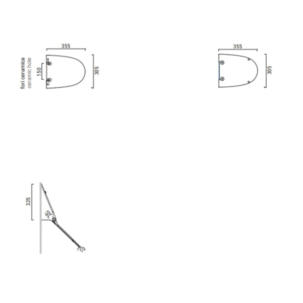 Крышка для писсуара Catalano Comfort 0951600001