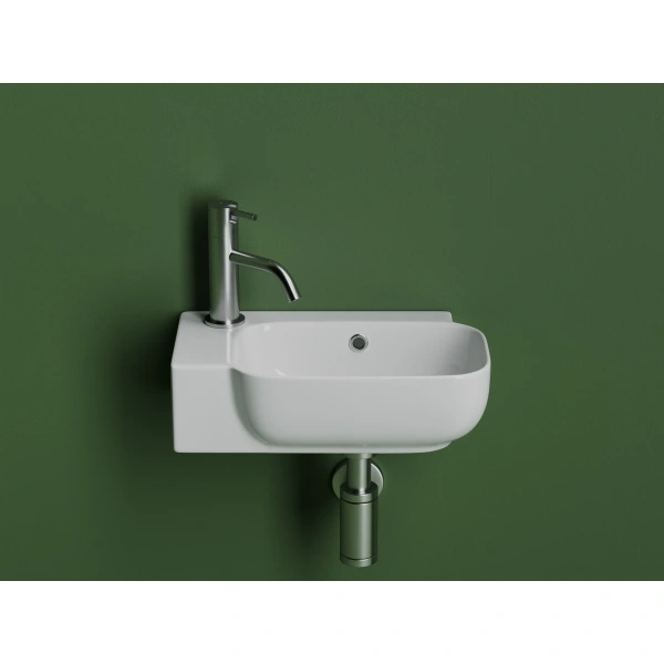 Раковина Ceramica Nova Element CN6074R 40,3x24,9 см R, рукомойник, белый