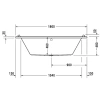 Акриловая ванна 180x90 см Duravit Starck 700339000000000