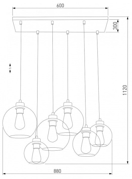 Подвесной светильник TK Lighting Cubus 2833 Cubus