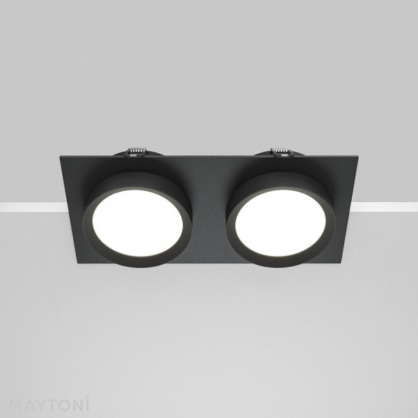 Встраиваемый светильник Maytoni Hoop DL086-02-GX53-SQ-B