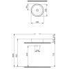 Раковина 38x38 см Berges Ego SL 181021