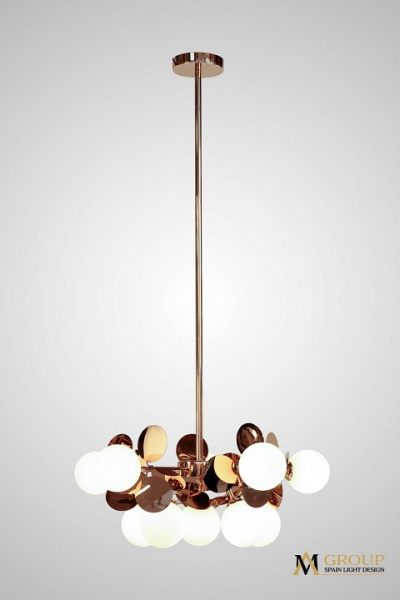 Люстра на штанге AM-Group  AM393 SP10 GOLD