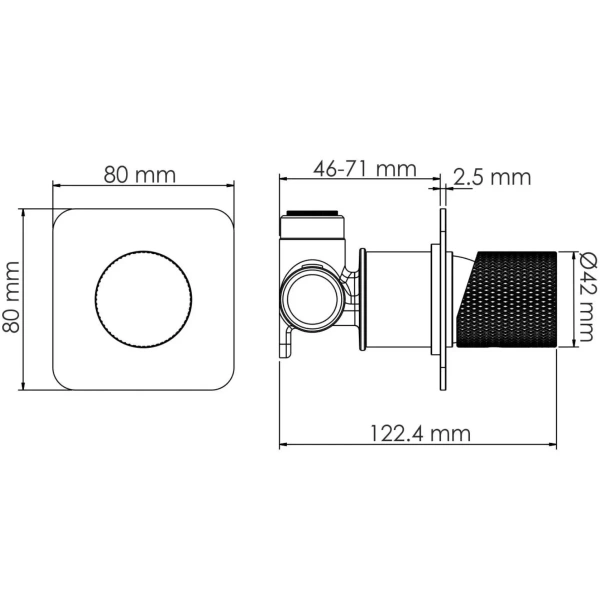Гигиенический душ WasserKRAFT Tauber A6451.275.100.092 со смесителем, никель