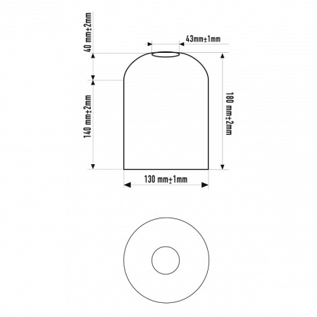 Плафон стеклянный 33 идеи S.27.WH