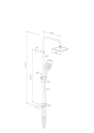 Душевой комплект Damixa Eclipse 931000000