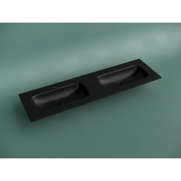 Раковина Ceramica Nova Grace CN7023MB 161x46 см, накладная, черный матовый
