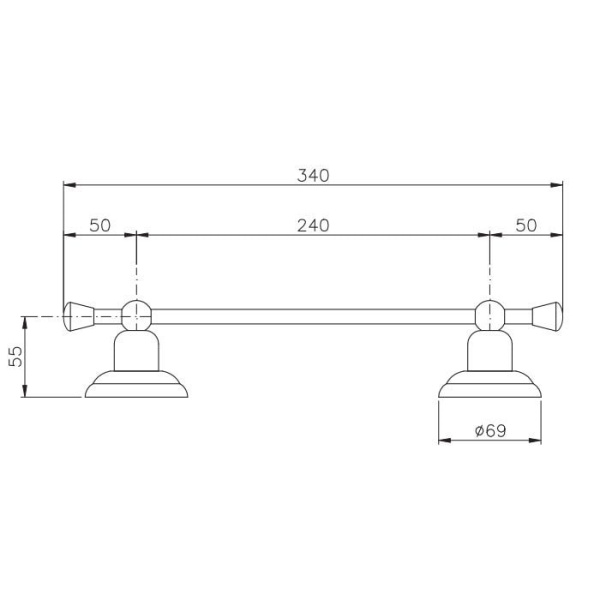 Полотенцедержатель Nicolazzi Onice 24 1483CR09O