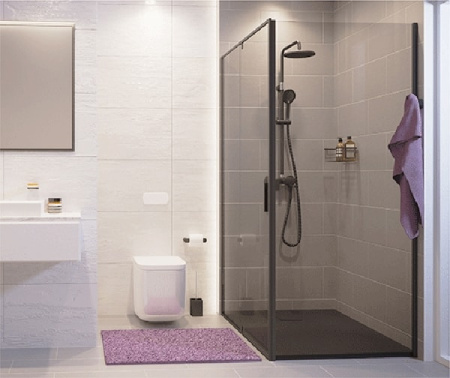 Душевая дверь WasserKRAFT Elbе 90 74P04 черная