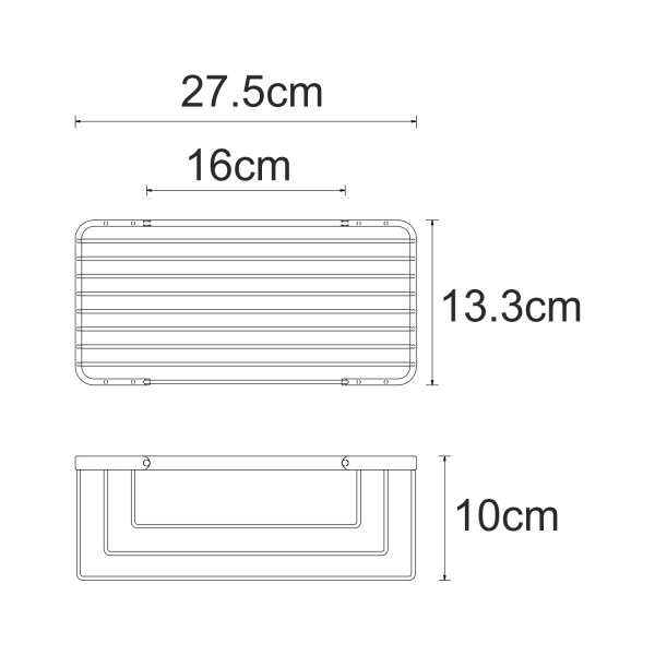 Полка WasserKRAFT K-711N сталь