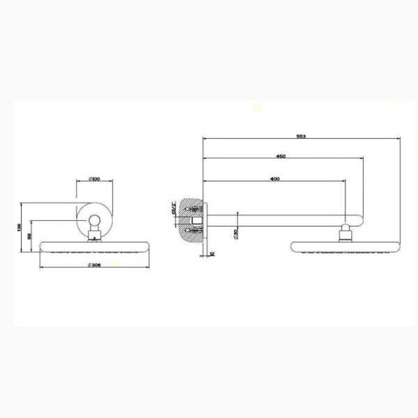 Верхний душ Gessi Goccia 33756#031