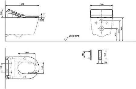 Крышка-биде Toto Washlet TCF894CG#NW1 c микролифтом, белый