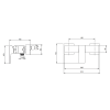 Смеситель для душа Villeroy&Boch Architectura Square TVS12500100061