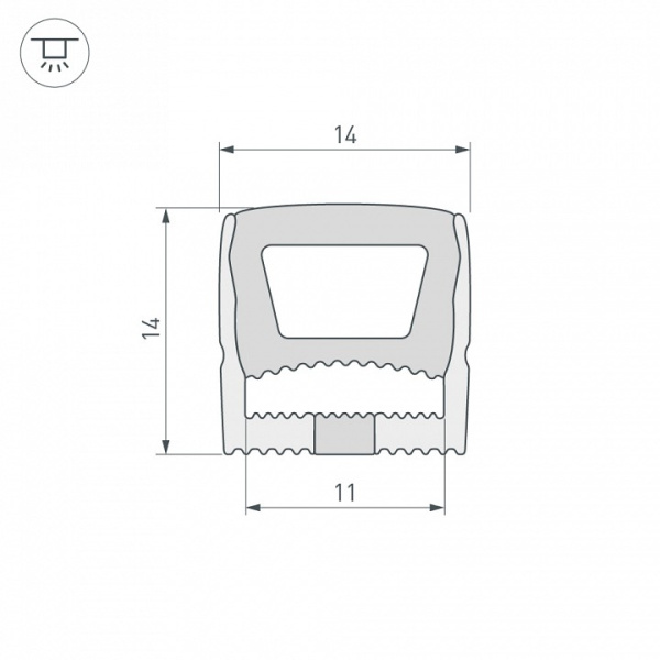 Короб накладной гибкий Arlight WPH 041092