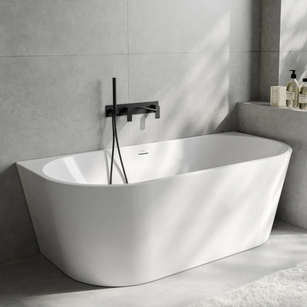 Акриловая ванна Abber AB9503-1.4 140x70 см, белый