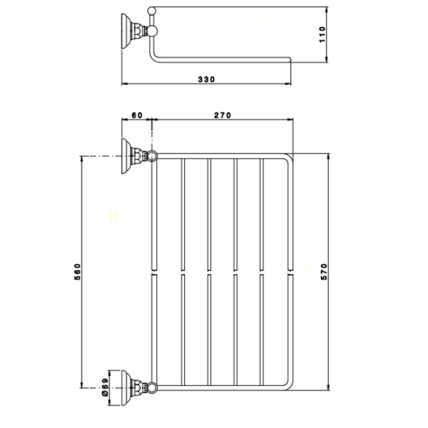 Полочка Nicolazzi Accessori Classica 1499CR