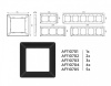 Рамка на 2 поста Ambrella Volt Line AF110702