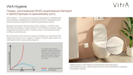 Подвесной унитаз Vitra S50 7740B003-0850 с функцией биде