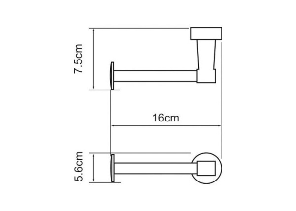 Держатель туалетной бумаги WasserKRAFT Isen K-4096