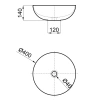 Раковина 40x40 см Noken Slender Deep Concrete N359323138