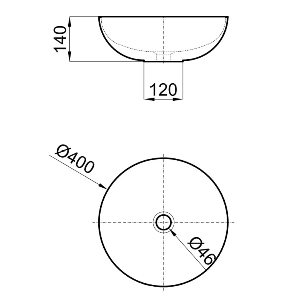 Раковина 40x40 см Noken Slender Deep Concrete N359323138