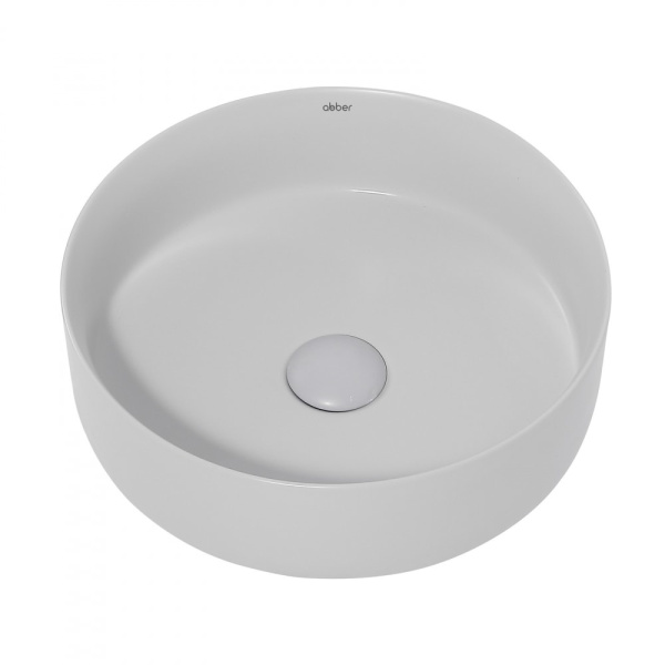 Раковина накладная Abber Bequem 36 AC2108MLG светло-серая матовая