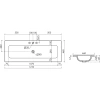 Раковина Ceramica Nova Grace CN7024 121x46 см, накладная, белый