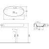 Раковина Azzurra Elegance Circle 90 ELLA090440CMBI/(ECI90M bi)*1