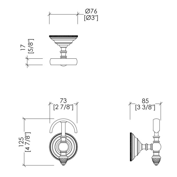 Крючок Devon&Devon Diamond WHD522OT золото