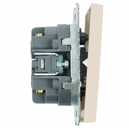 Переключатель перекрестный двухклавишный без рамки Stekker Эмили 50165