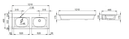 Раковина Am.Pm Spirit 2.0 M70AWCD1202WG