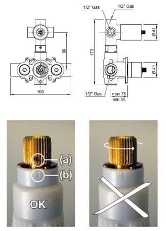Внутренняя часть термостата Antonio Lupi Bikappa BK603I
