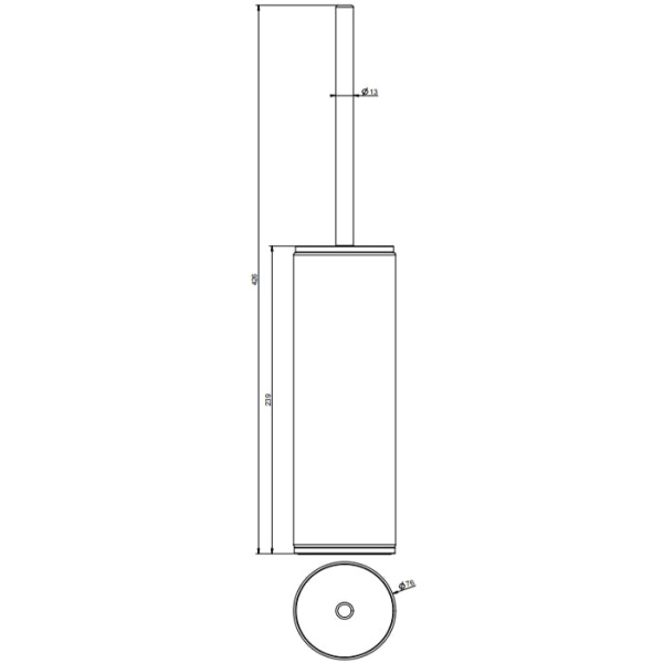 Туалетный ершик Gessi Inciso 58544#031