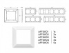 Рамка на 2 поста Ambrella Volt Line AF110102
