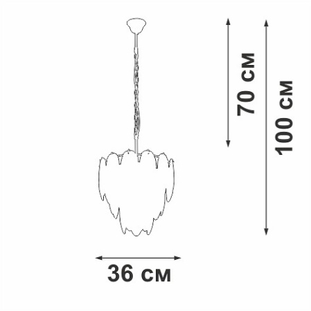 Подвесная люстра Vitaluce V5887 V5887-9/7
