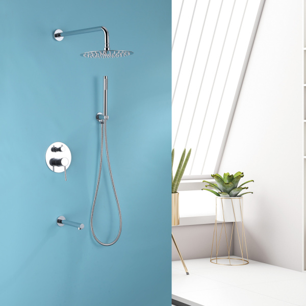 Душевой комплект Abber Emotion AF8817 хром