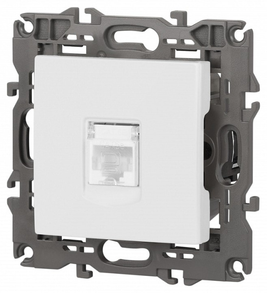 Розетка Ethernet RJ-45 без рамки Эра Эра Elegance 14-3107-01М