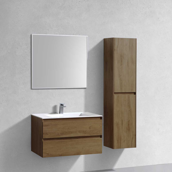 Тумба под раковину Vincea Luka 80 см VMC-2L800TO темное дерево