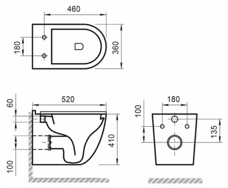 Подвесной унитаз BelBagno Senso-R BB017CHR-030