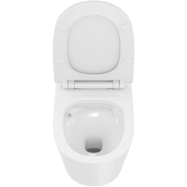 Унитаз подвесной VitrA M50 8302B003-6404 безободковый, торнадо, с сиденьем микролифт, белый
