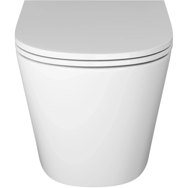 Унитаз подвесной Grossman GR-4403SQ безободковый, торнадо, с сиденьем микролифт, белый