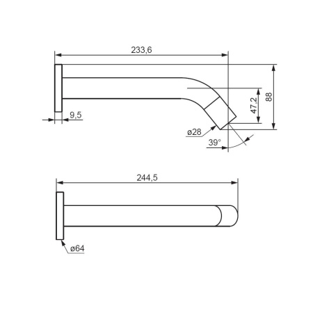 Сенсорный смеситель для раковины Damixa Scandinavian Pure 360270000